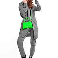 Hoodie Coat Midi Melange