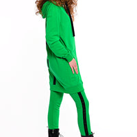 Hoodie Coat Midi Flash Green