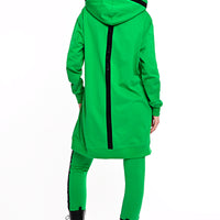 Hoodie Coat Midi Flash Green