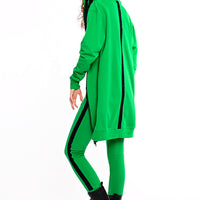 Hoodie Coat Midi Flash Green