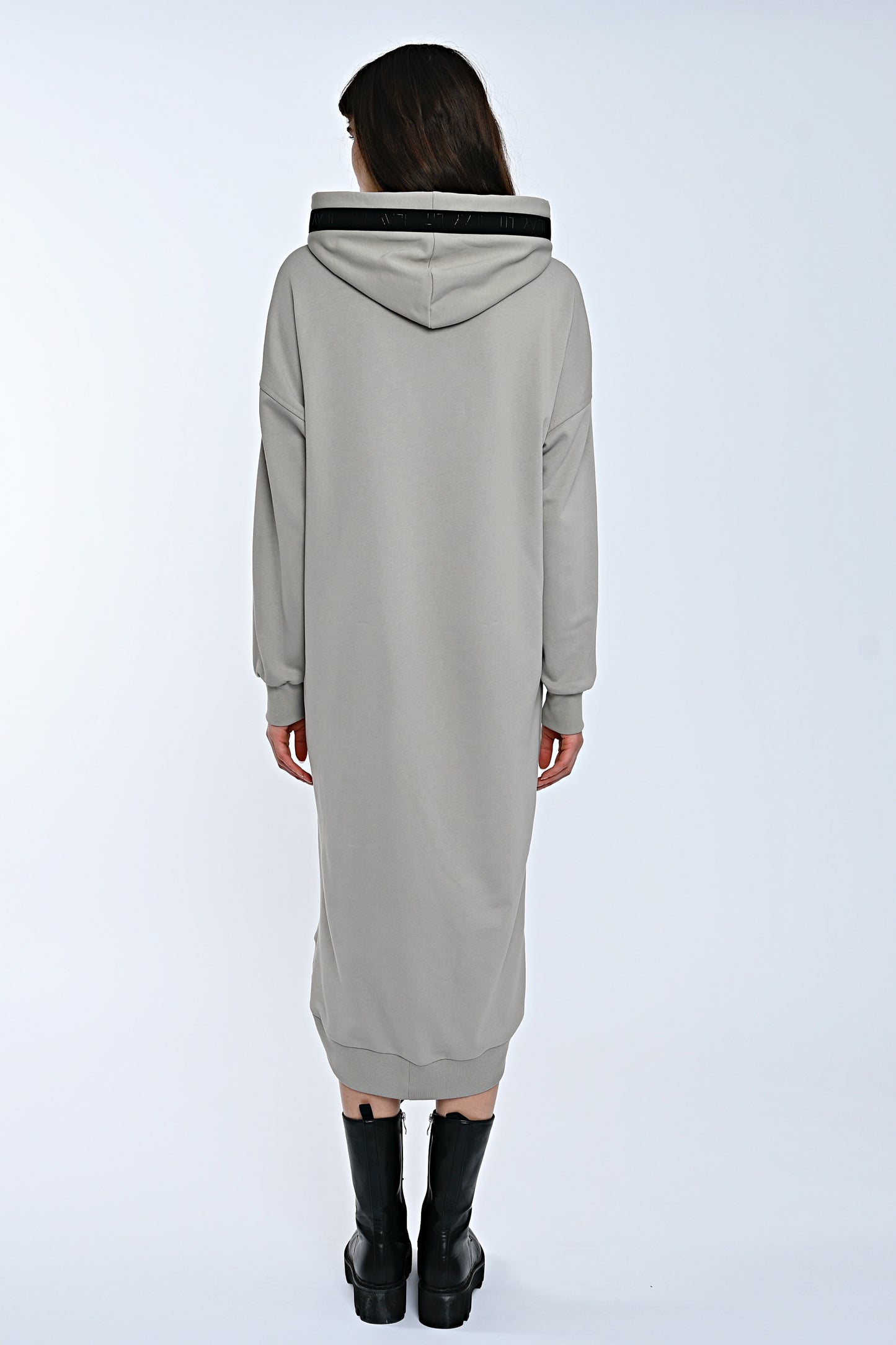 Mona Sweat Dress Taupe-Long