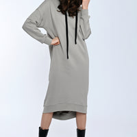 Mona Sweat Dress Taupe-Long