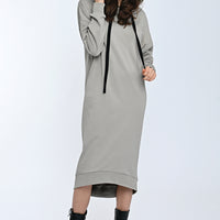 Mona Sweat Dress Taupe-Long