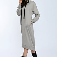 Mona Sweat Dress Taupe-Long