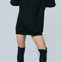 Ike Double Cap Hoodie UNISEX bis XXL BLACK