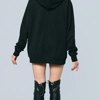 Ike Double Cap Hoodie UNISEX bis XXL BLACK