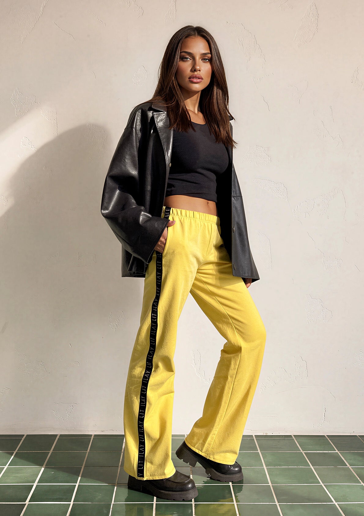 Jogging Pants- Loose Style- Lemon