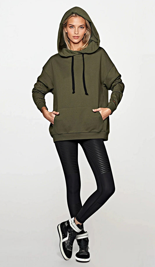 Ray  Hoodie Olive