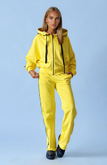 Zoodie Short Zip Jacket- Bold Urban- Lemon