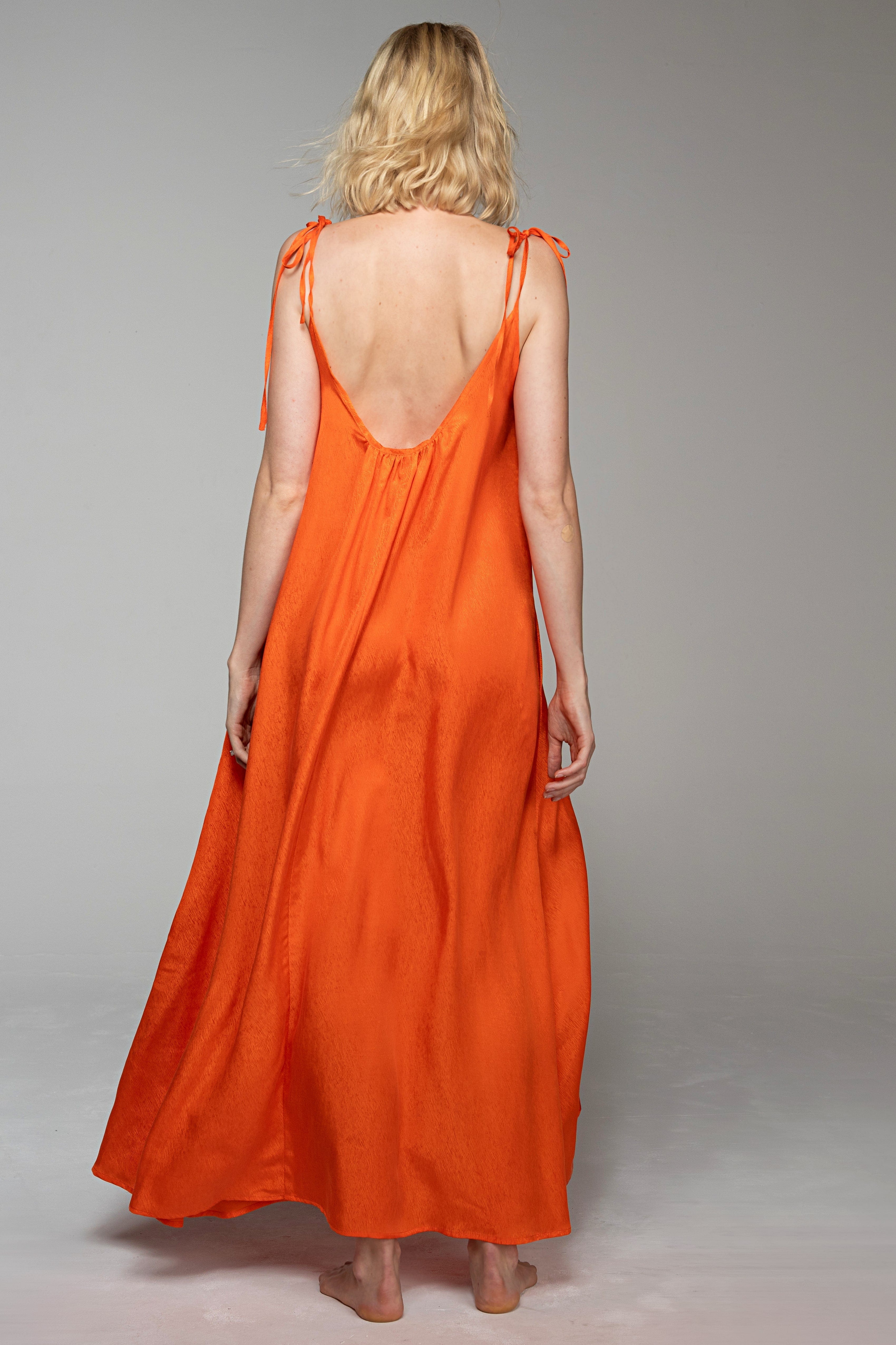 Adele Dress Orange One Size Ilaylit