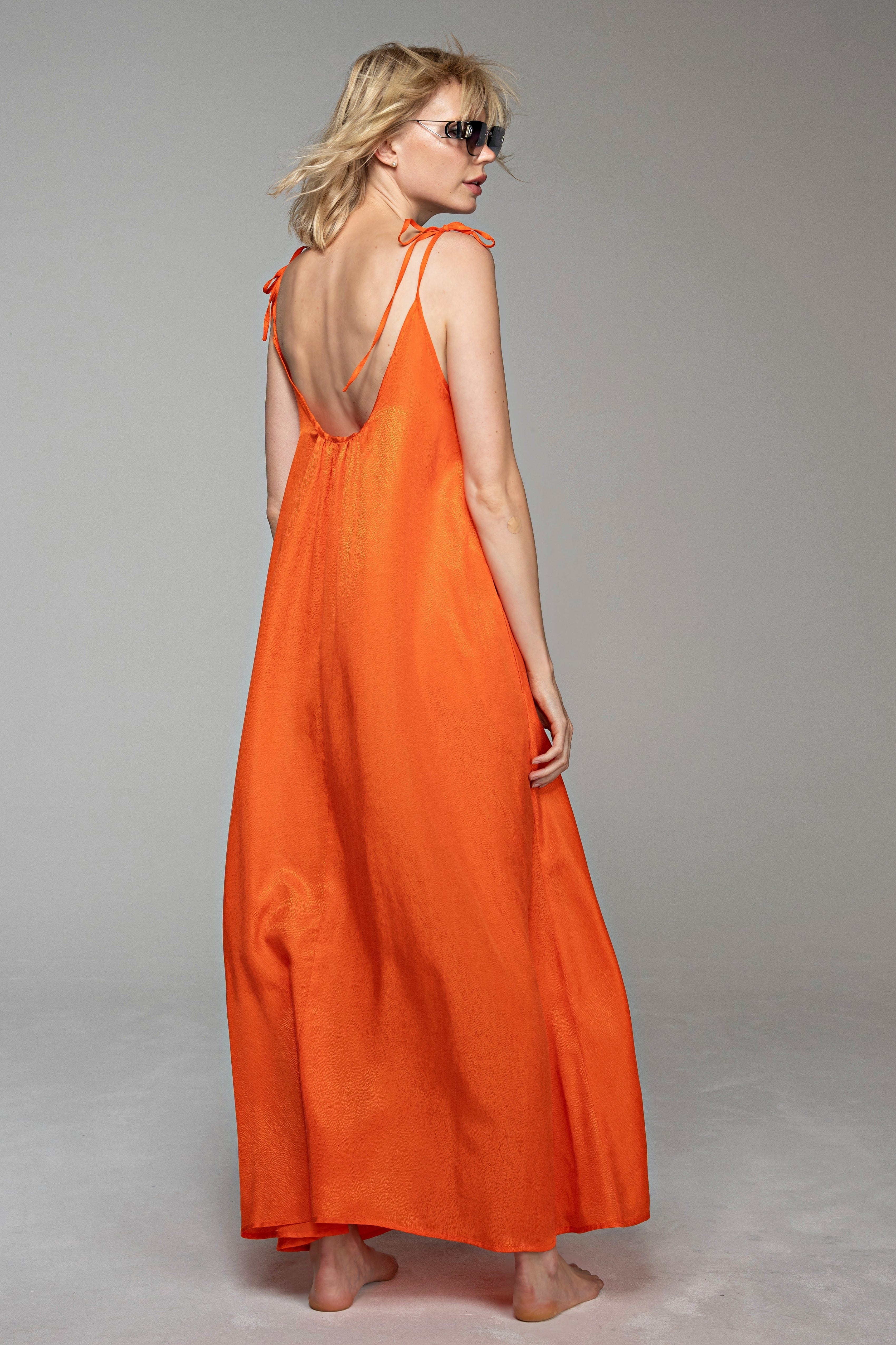 Adele Dress Orange One Size Ilaylit