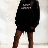 ADULT CONTENT Hoodie- Black Ilaylit