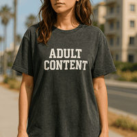 ADULT Shirt im Washed Look, Black Ilaylit