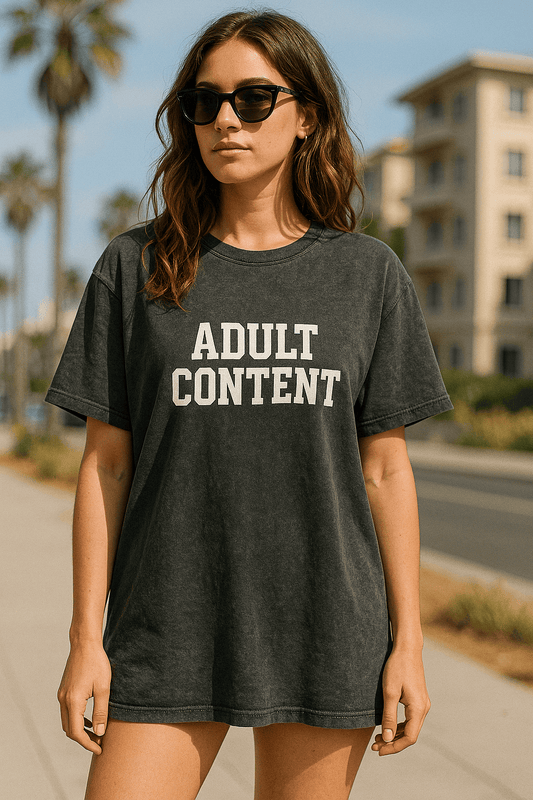 ADULT Shirt im Washed Look, Black Ilaylit