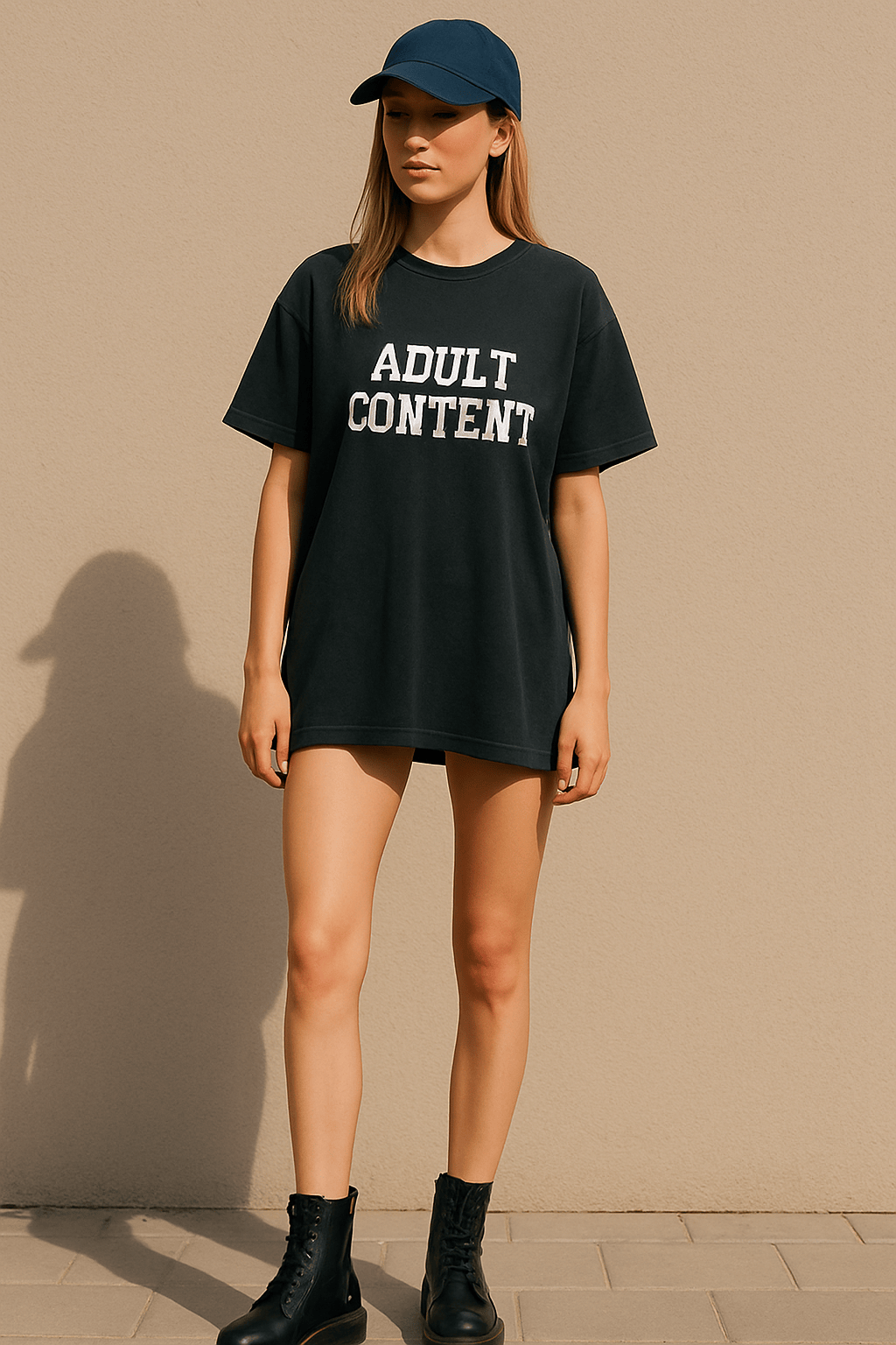 ADULT Shirt im Washed Look, Black Ilaylit