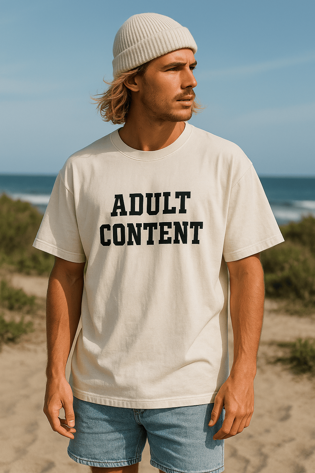 ADULT  Shirt im Washed Look, White Ilaylit