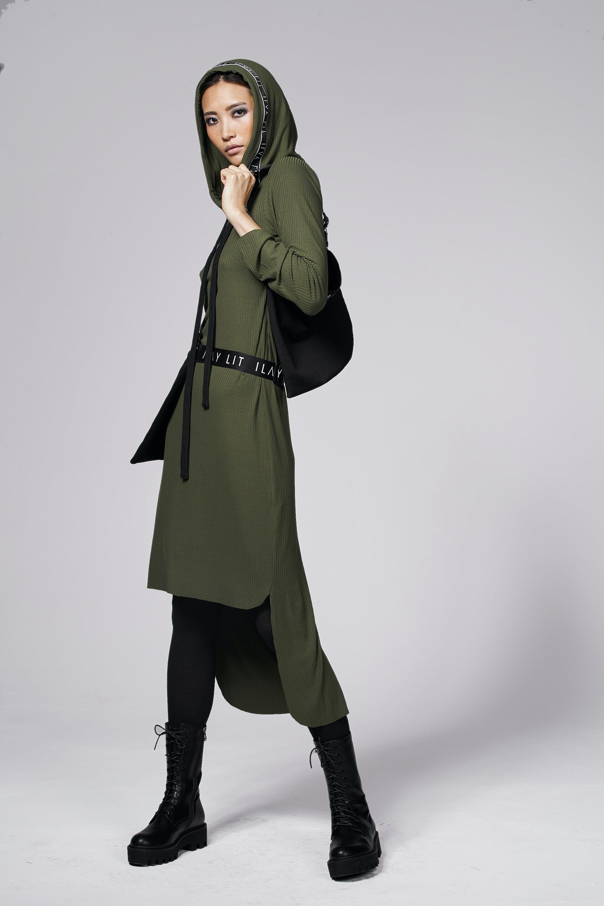 Billy Jersey Dress Olive Ilaylit