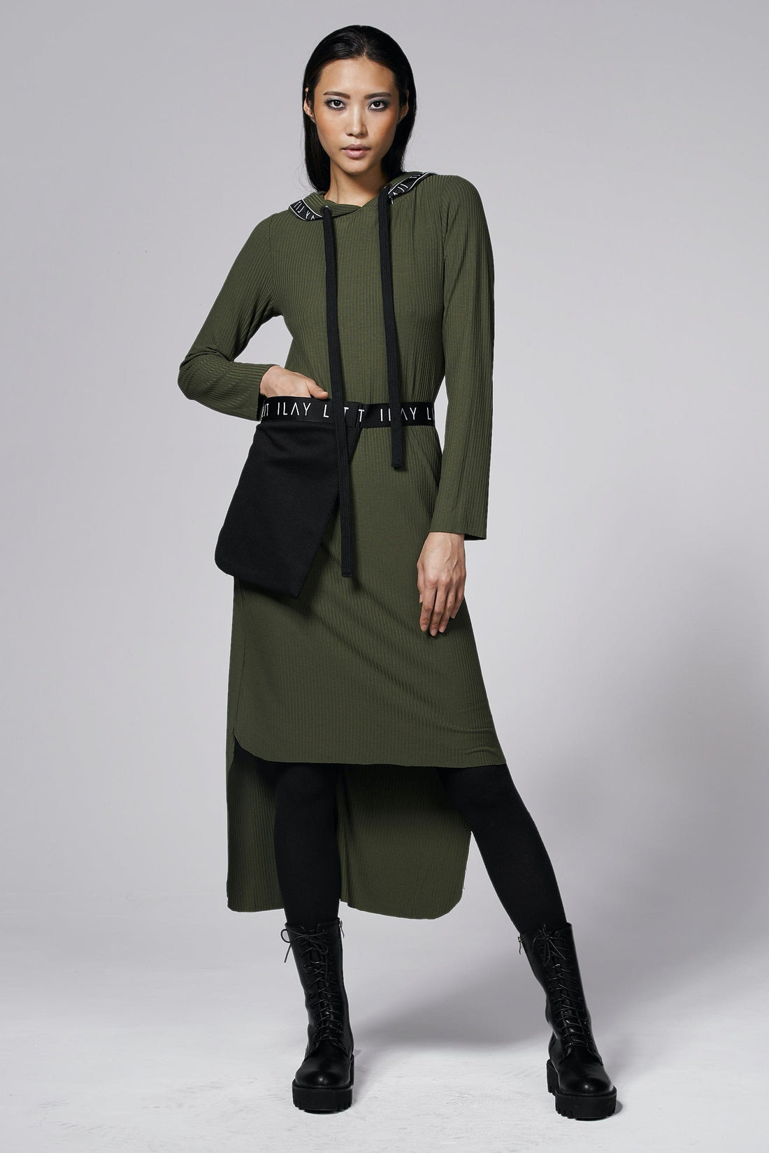 Billy Jersey Dress Olive XS Ilaylit