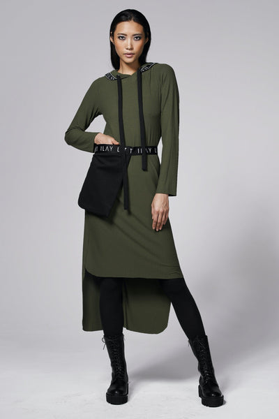 Billy Jersey Dress Olive XS Ilaylit