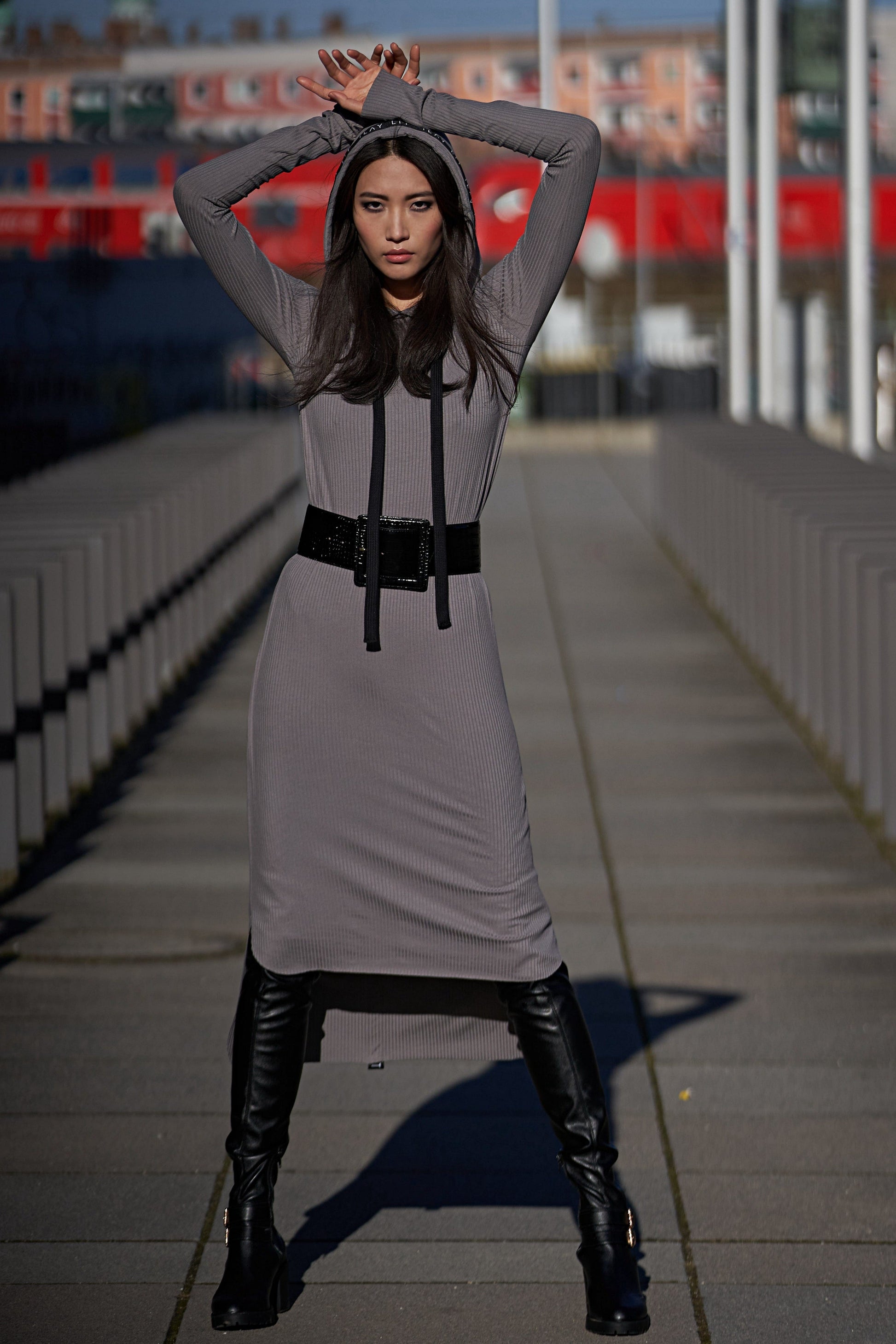 Billy Jersey Dress Taupe Ilaylit