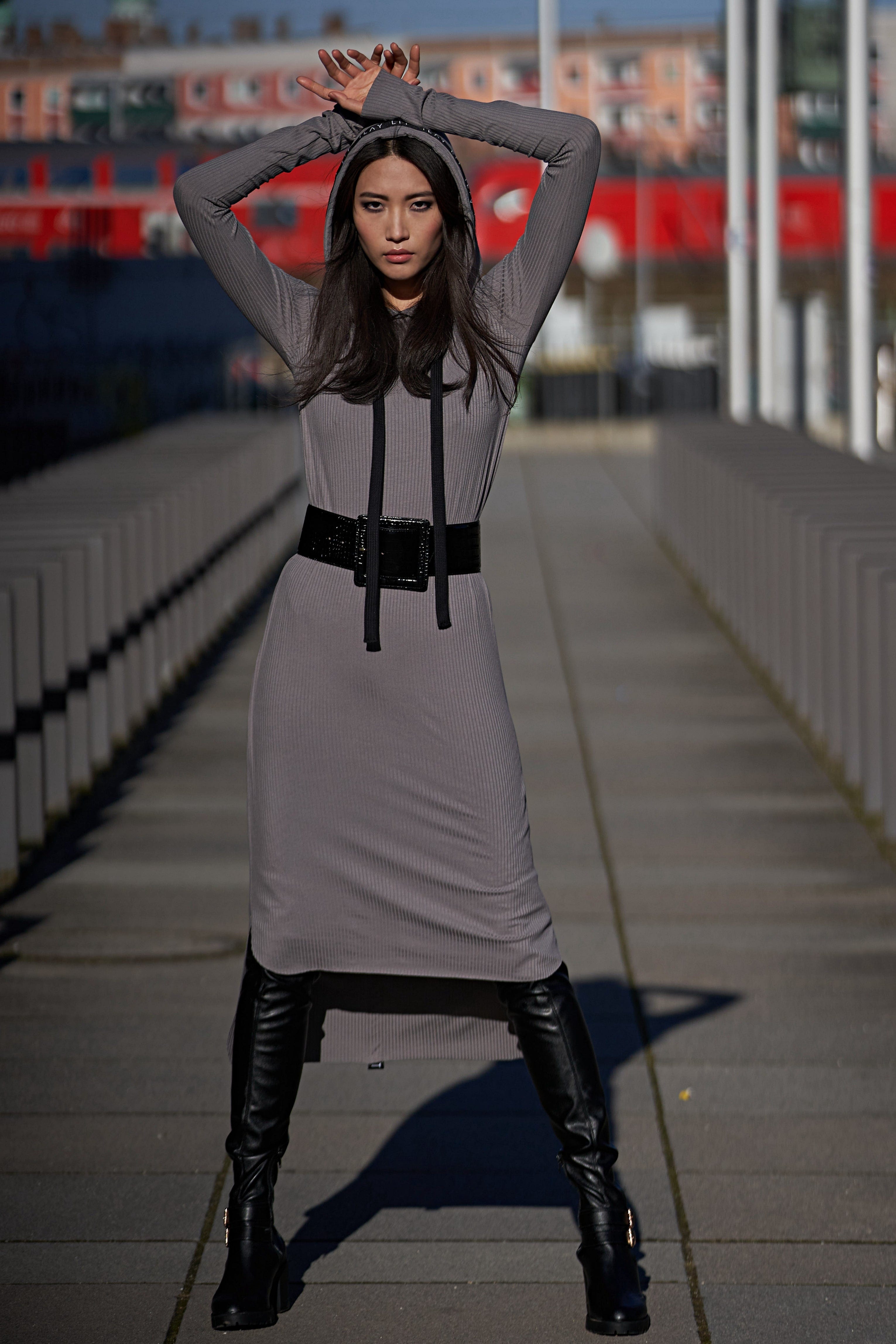 Billy Jersey Dress Taupe Ilaylit