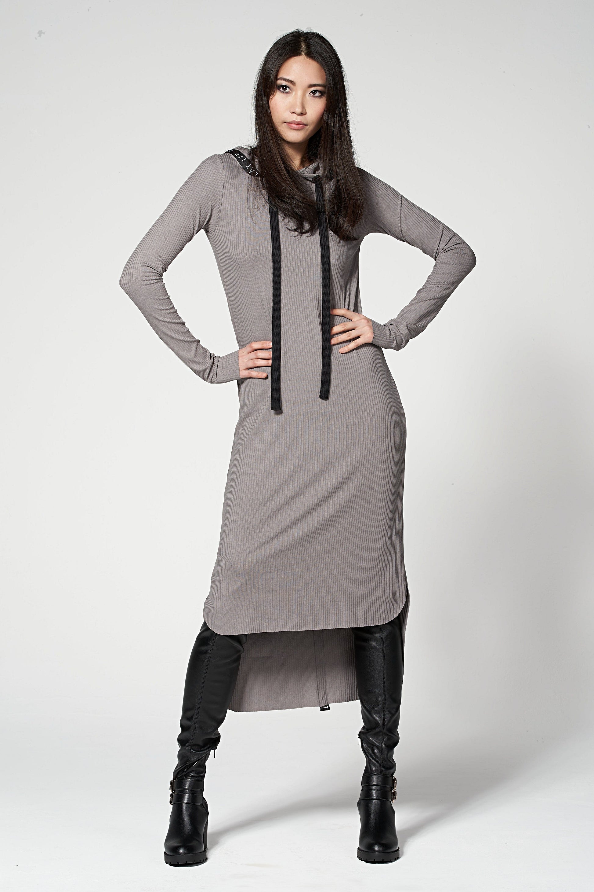 Billy Jersey Dress Taupe Ilaylit