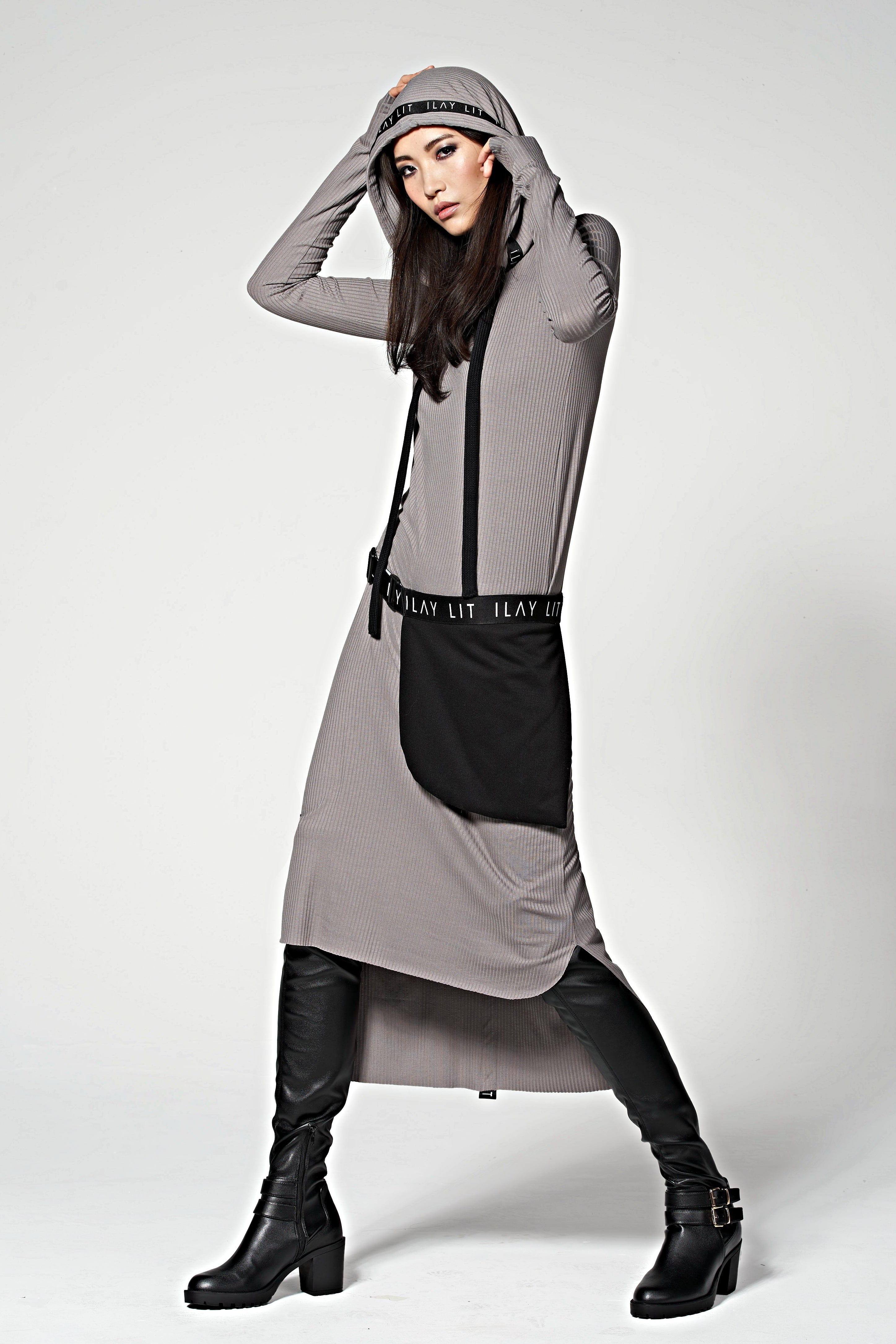 Billy Jersey Dress Taupe Ilaylit