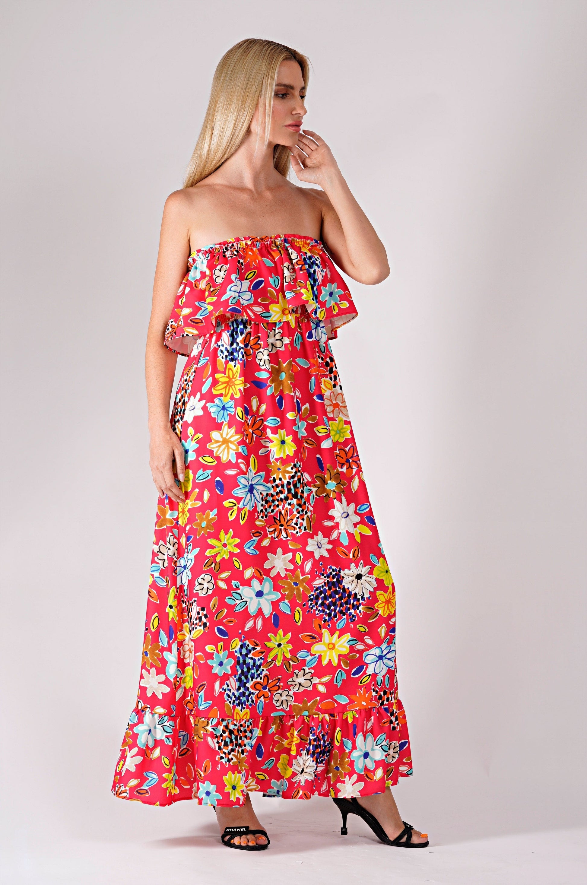 Chiara Dress Red Ilaylit