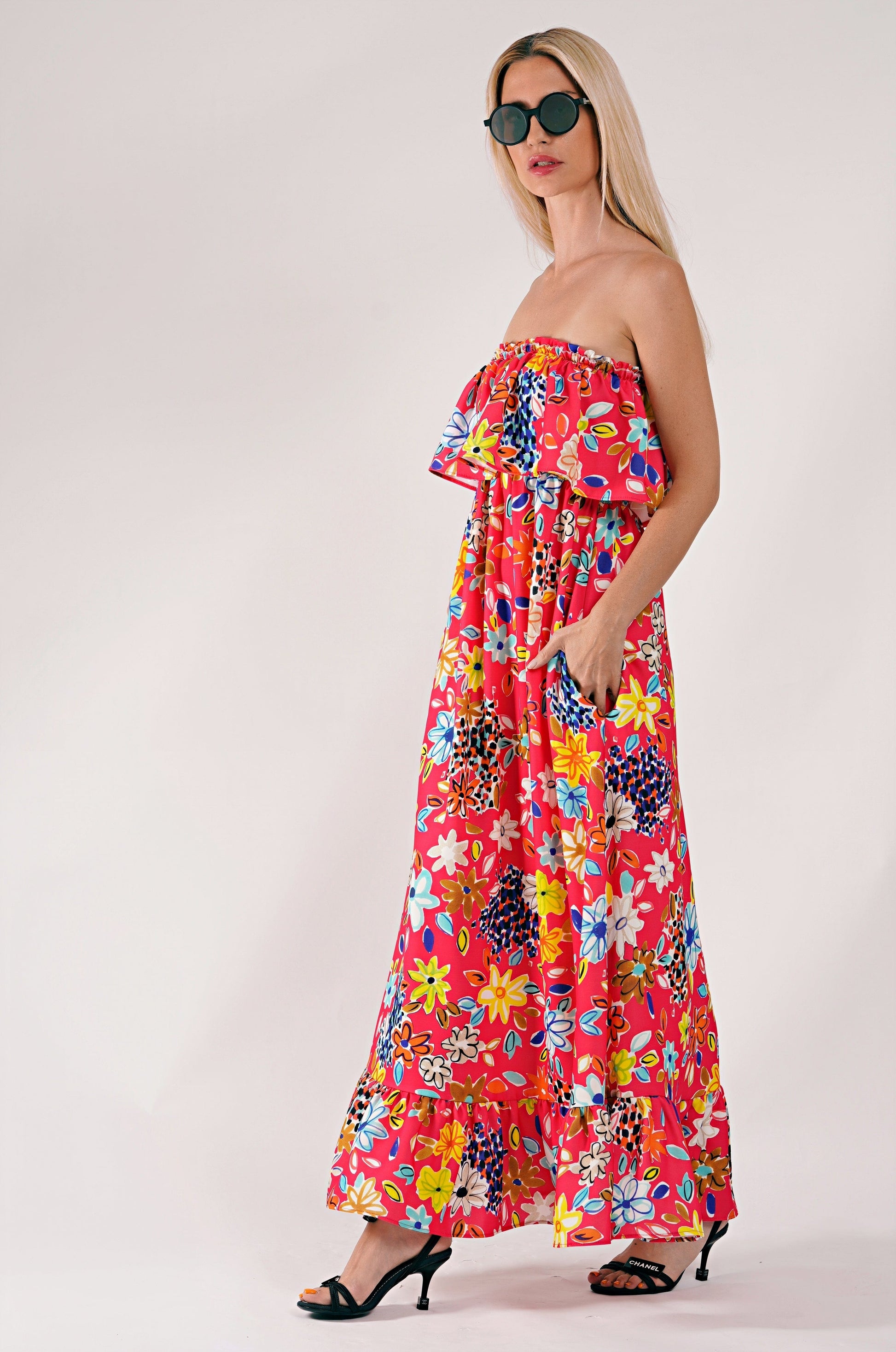 Chiara Dress Red Ilaylit