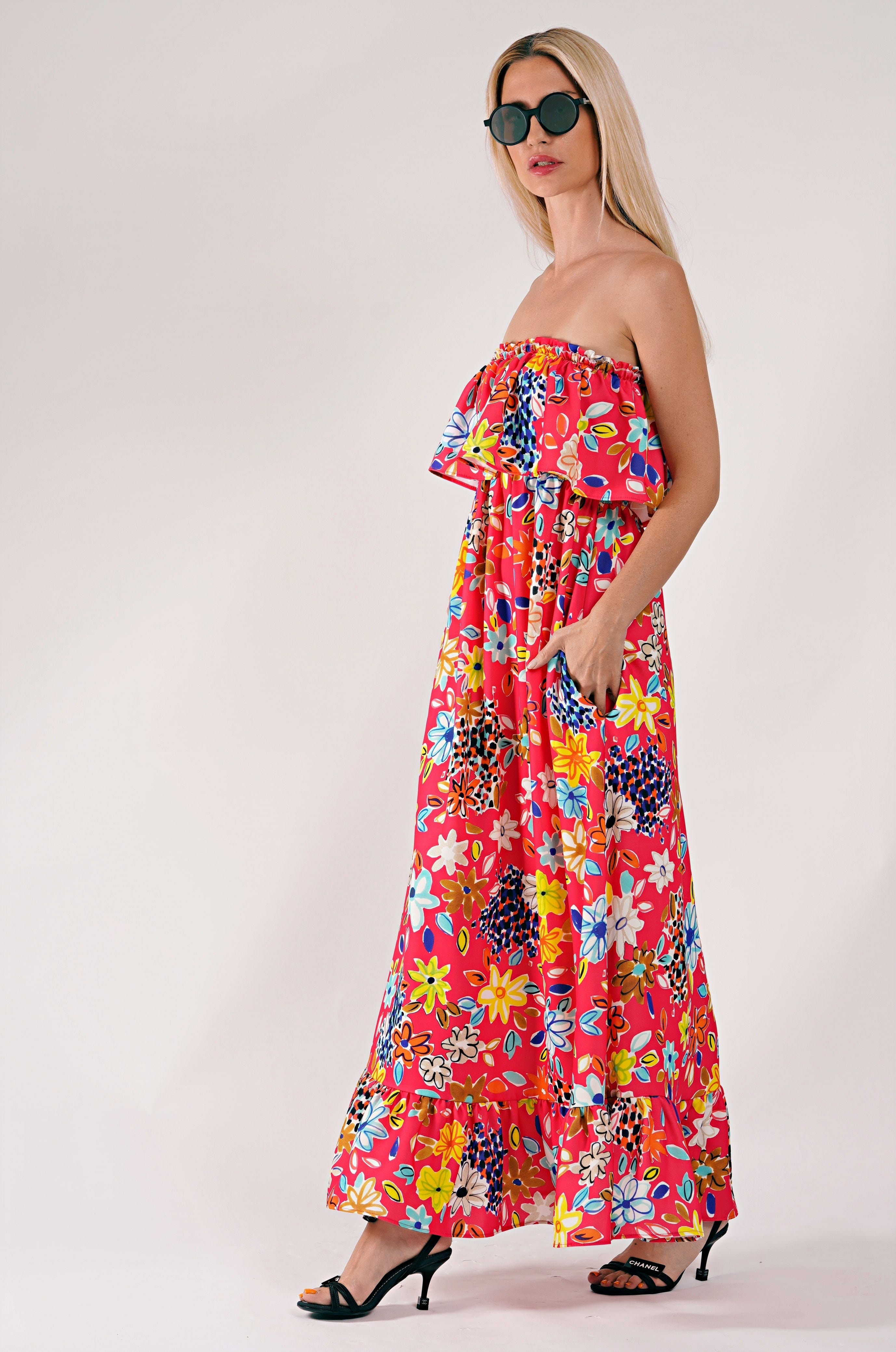 Chiara Dress Red Ilaylit