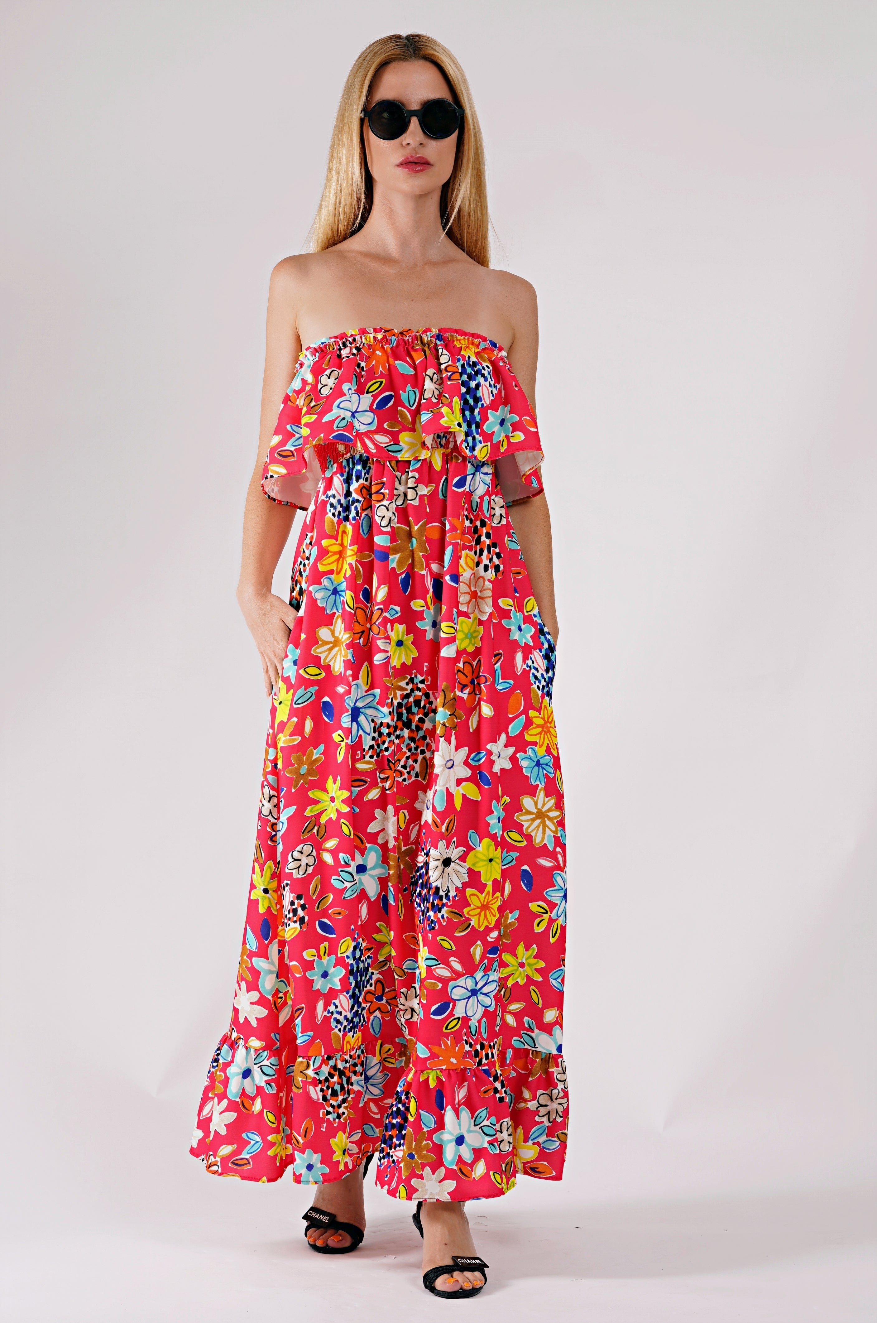 Chiara Dress Red Ilaylit