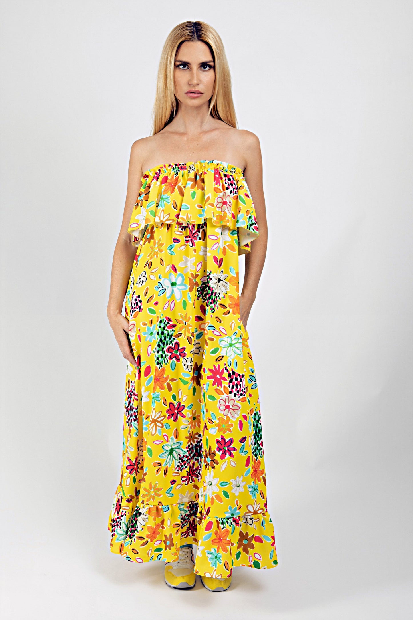 Chiara Dress Yellow XS/Small Ilaylit
