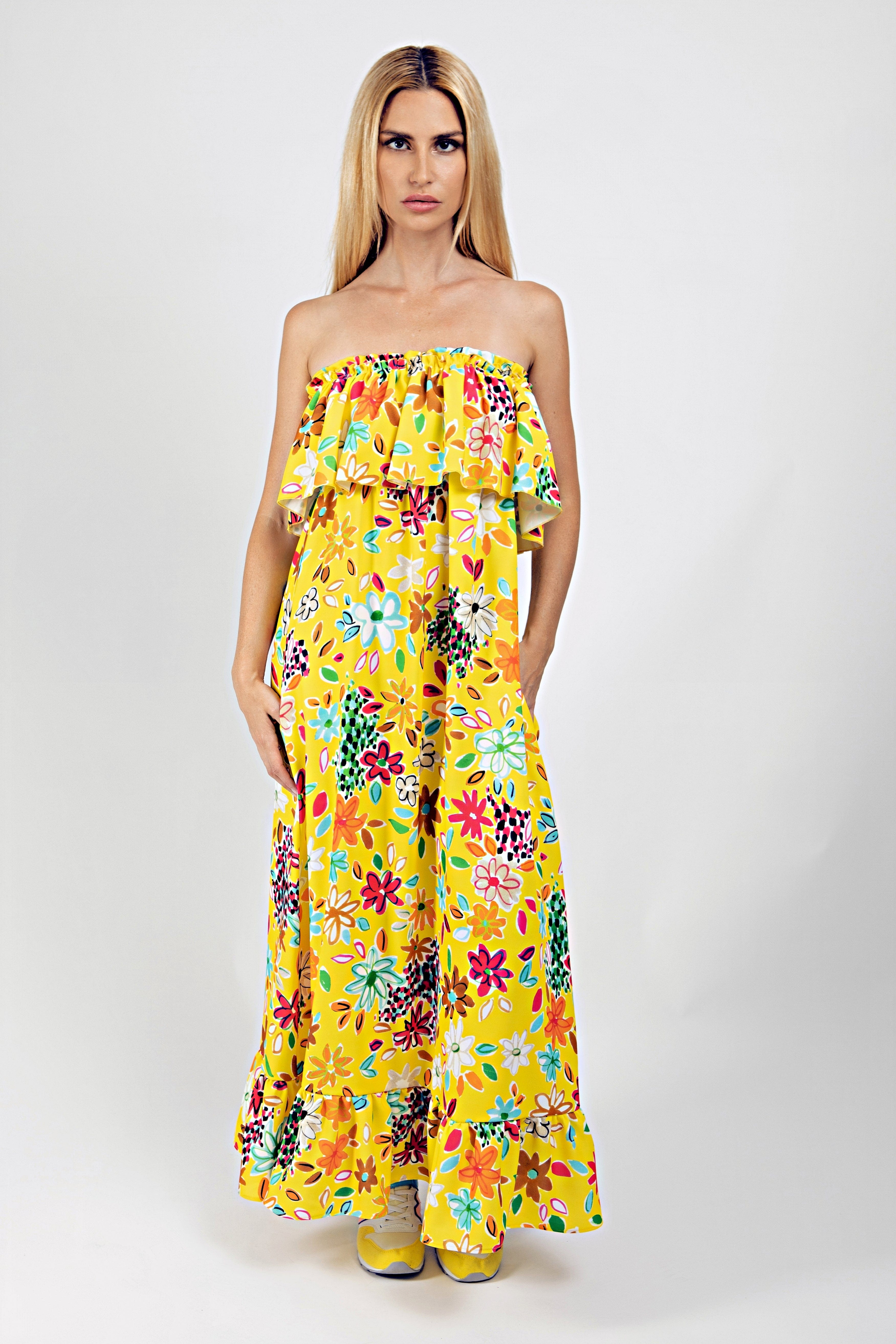 Chiara Dress Yellow XS/Small Ilaylit