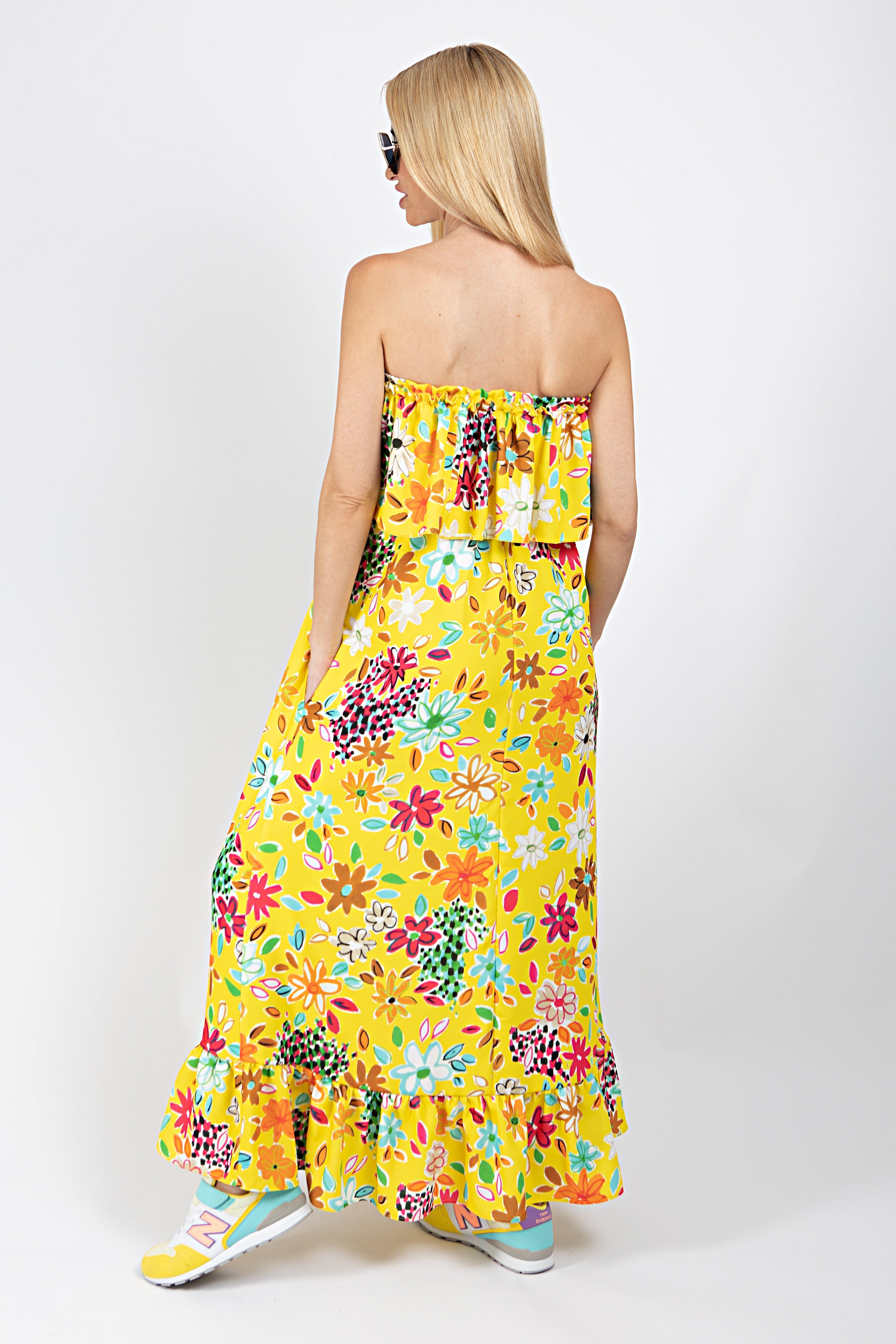 Chiara Dress Yellow XS/Small Ilaylit