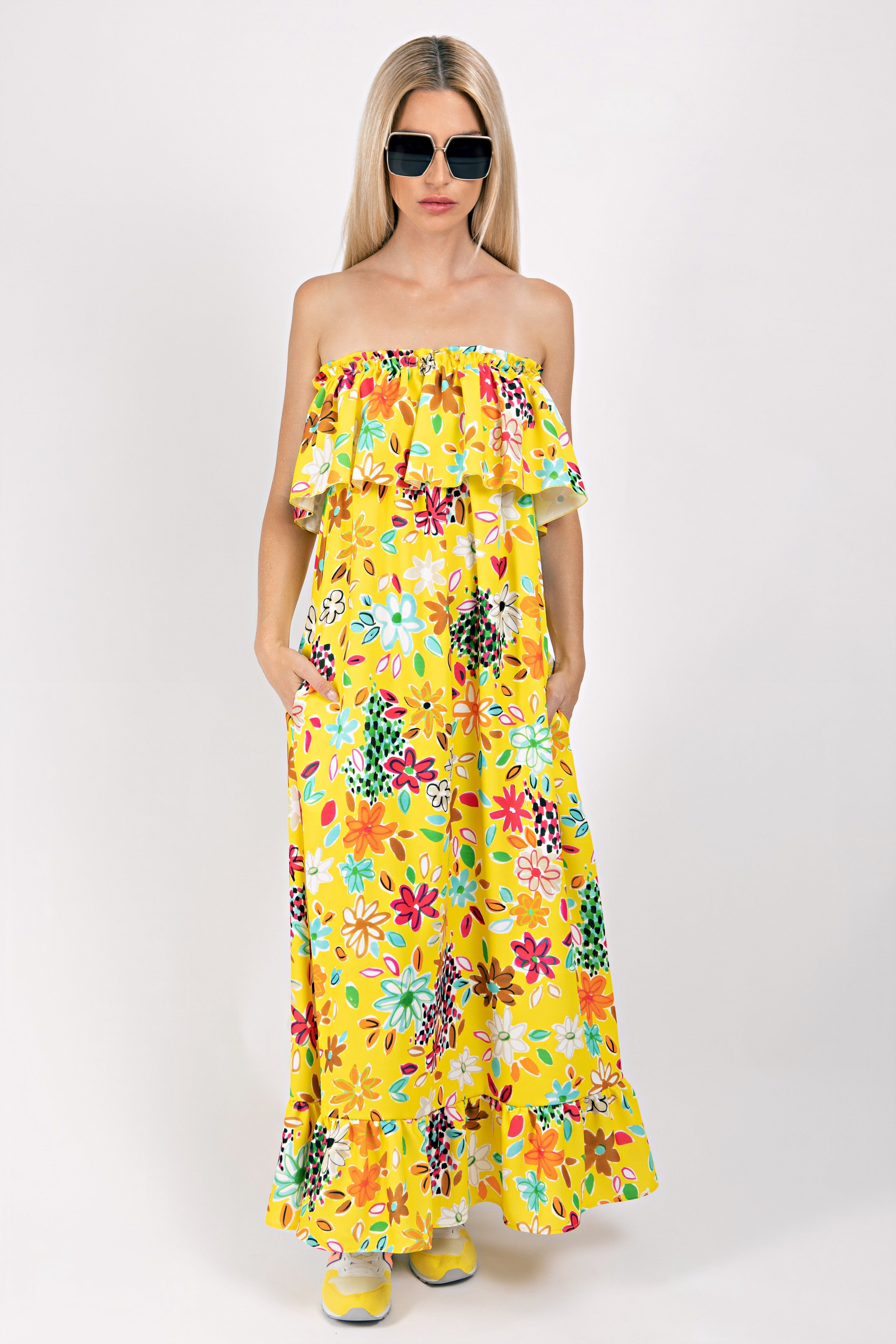 Chiara Dress Yellow XS/Small Ilaylit