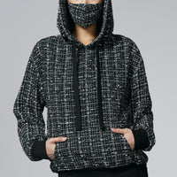 Cloe Bouclé Hoodie Olive Ilaylit
