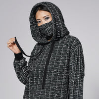 Cloe Bouclé Hoodie Olive Ilaylit