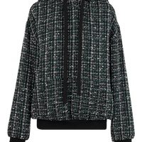 Cloe Bouclé Hoodie Olive Ilaylit