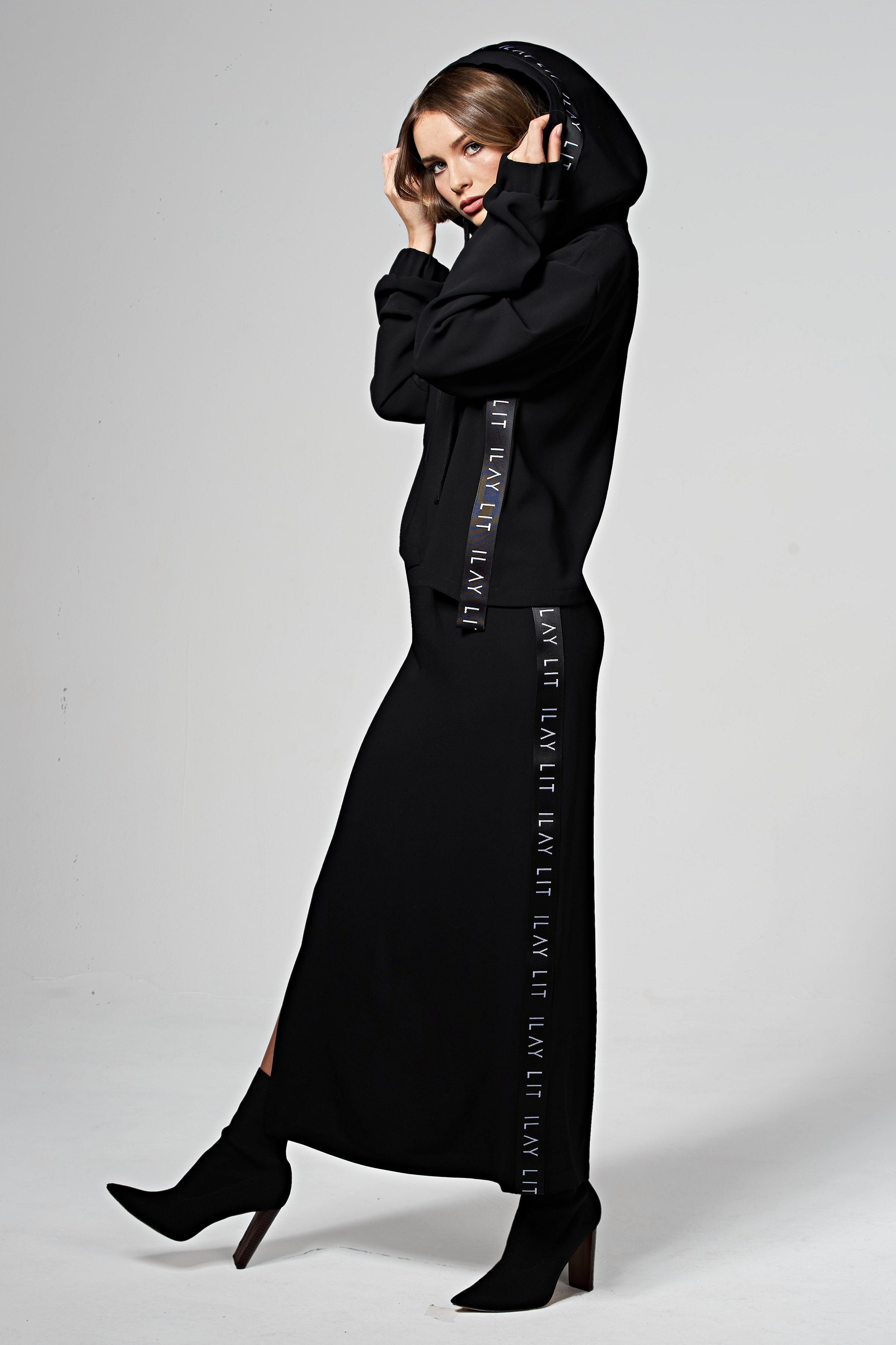 Dawn Skirt Black Ilaylit