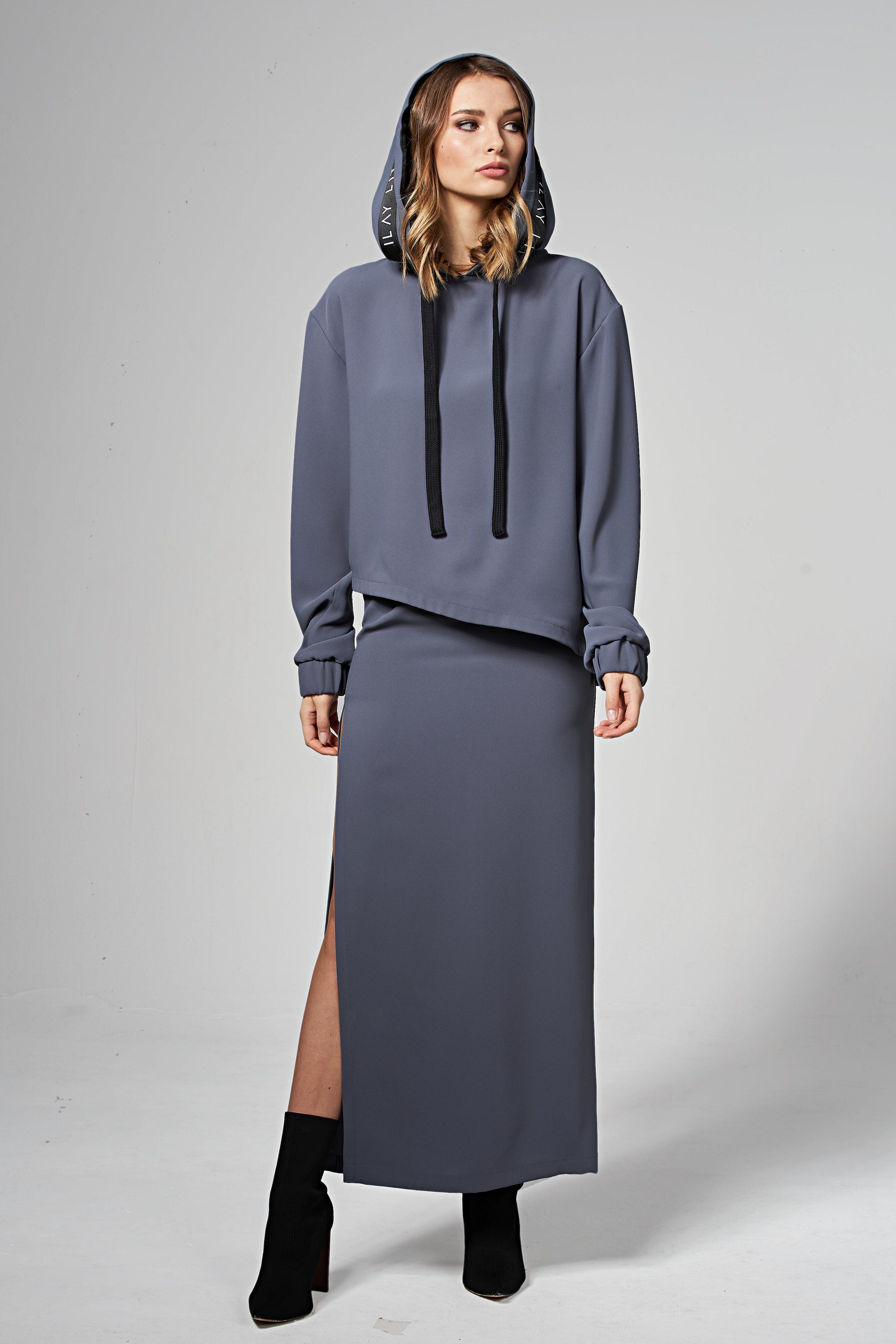 Dawn Skirt Gray Ilaylit
