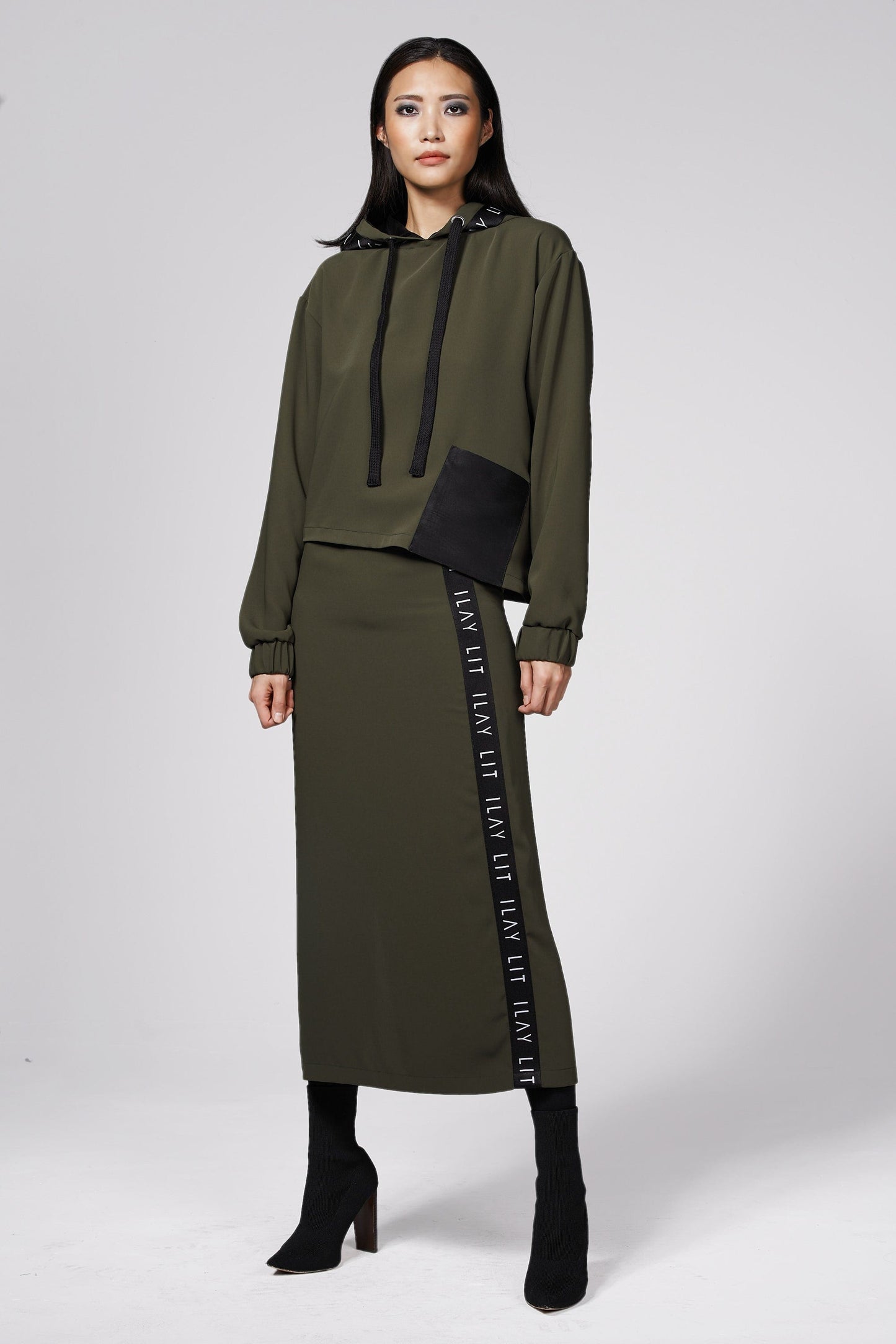 Dawn Skirt Olive Ilaylit