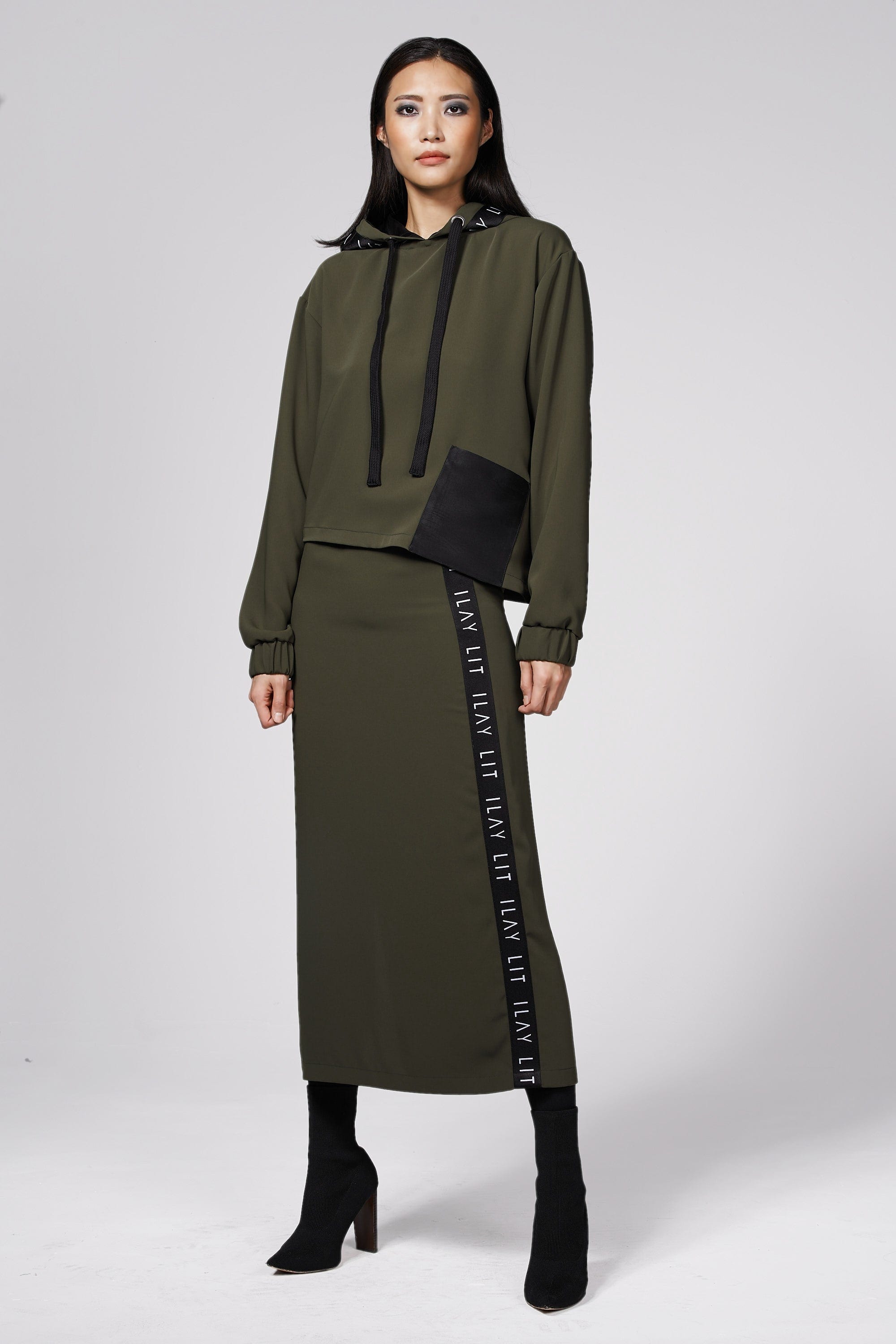 Dawn Skirt Olive Ilaylit