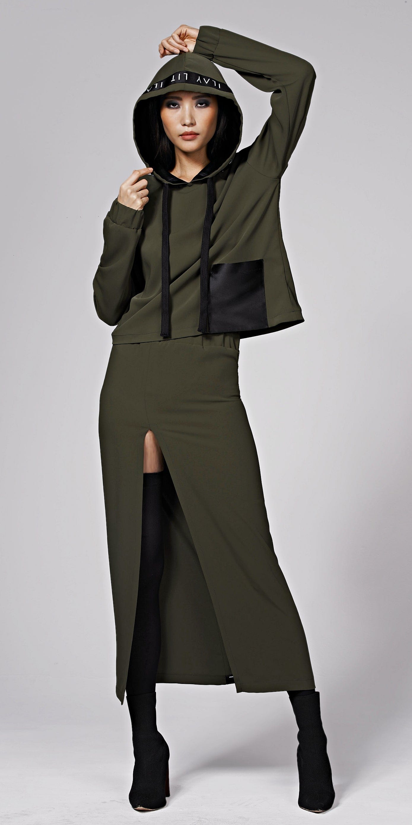 Dawn Skirt Olive Ilaylit