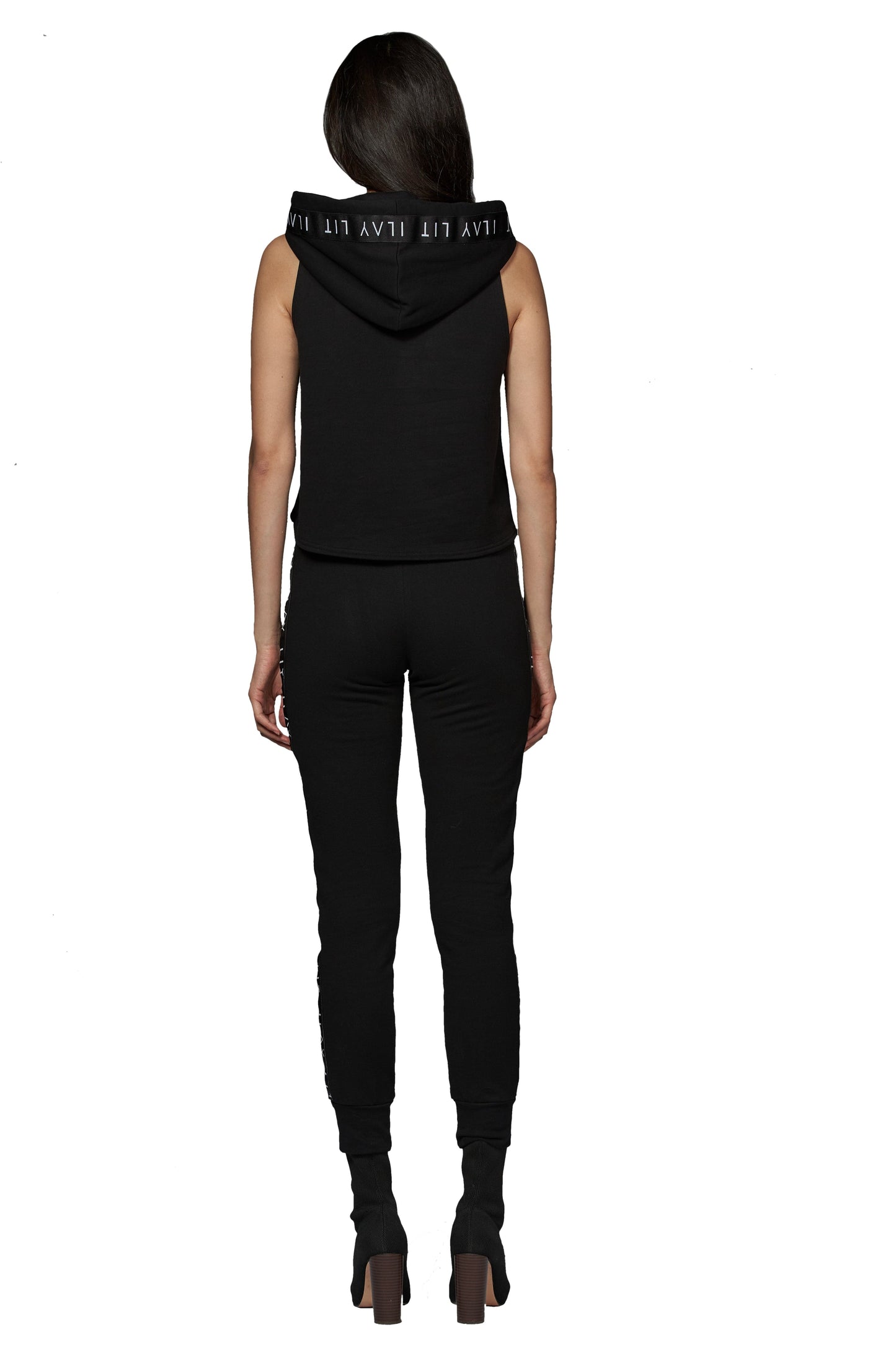 Holy Sleeveless Hoodie Black Ilaylit