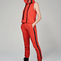 Holy Sleeveless Hoodie Coral Ilaylit