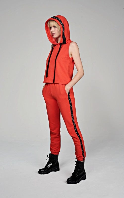Holy Sleeveless Hoodie Coral Ilaylit