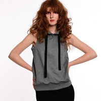 Holy Sleeveless Hoodie Melange Ilaylit