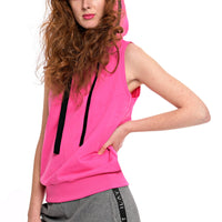 Holy Sleeveless Hoodie Pink S Ilaylit