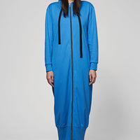 Hoodie Coat Long Royal M Ilaylit