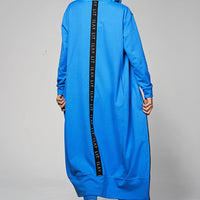 Hoodie Coat Long Royal M Ilaylit